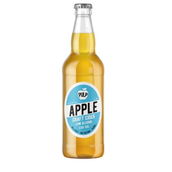 PULP CIDER: Low Alcohol Pulp Apple Cider, 16.9 fo