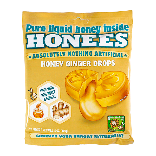 HONEES: Honey Ginger Drops, 3.5 oz