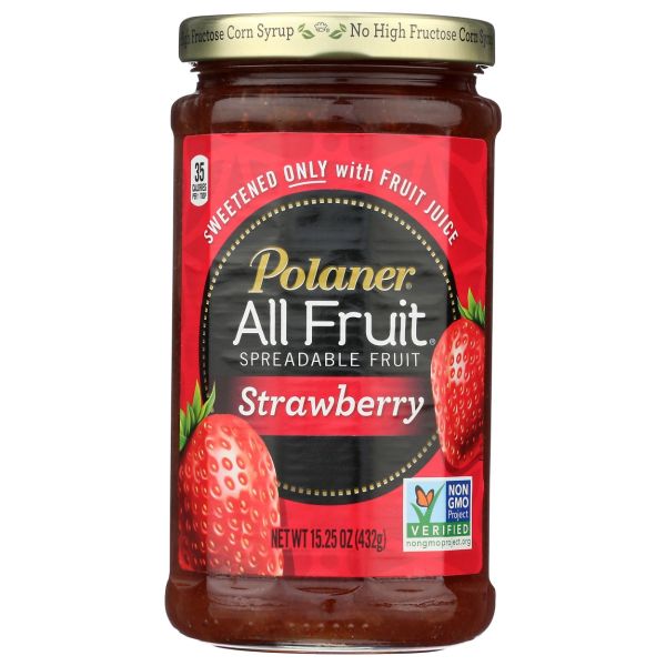 POLANER: Strawberry Spreadable Fruit, 15.25 oz