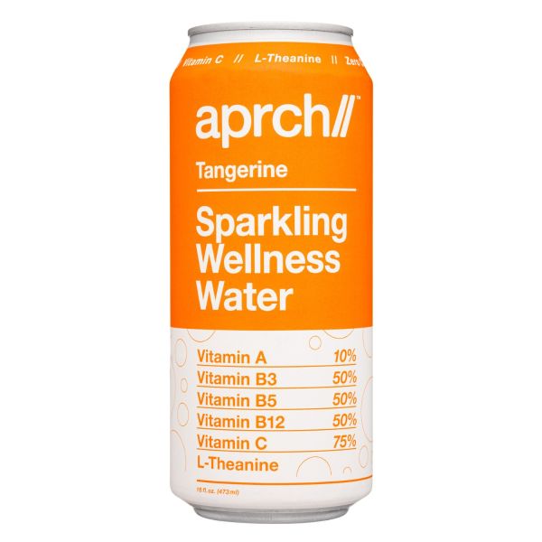 APRCH: Tangerine Sparkling Wellness Water, 16 fo