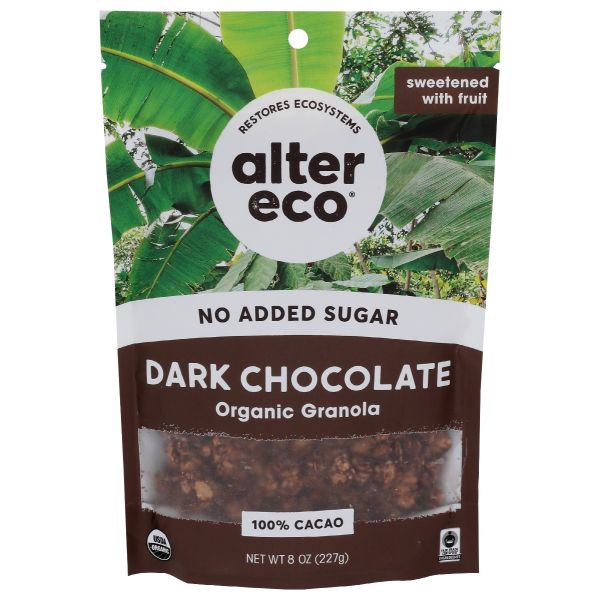 ALTER ECO: Dark Chocolate Organic Granola, 8 oz