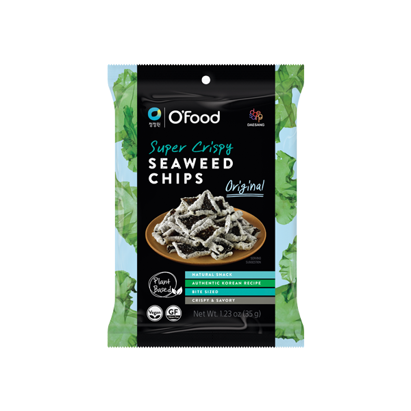 OFOOD: Super Crispy Seaweed Chips Original, 1.23 oz