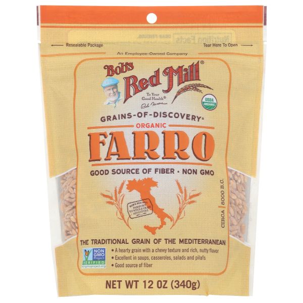 BOBS RED MILL: Organic Farro Grain, 12 oz