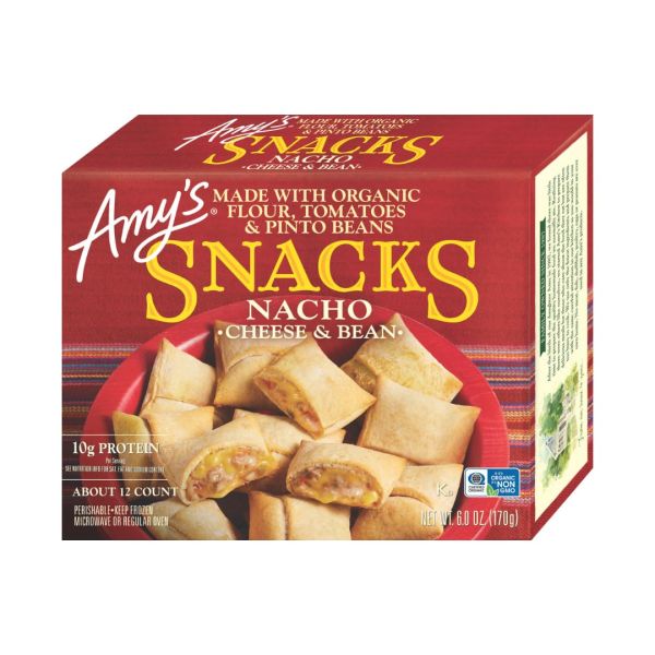 AMYS: Nacho Cheese and Bean Snacks, 6 oz