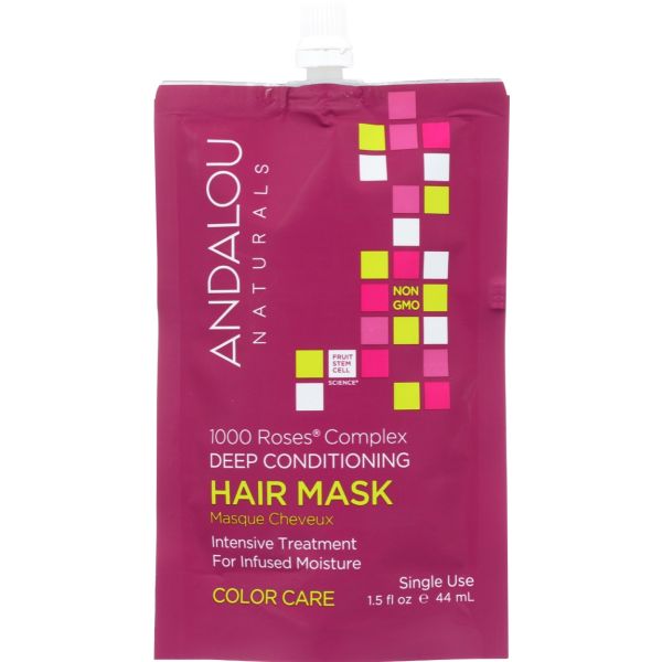 ANDALOU NATURALS: 1000 Roses Complex Color Care Hair Mask, 1.5 oz