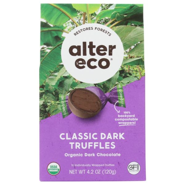 ALTER ECO: Classic Dark Chocolate Truffles, 4.2 oz