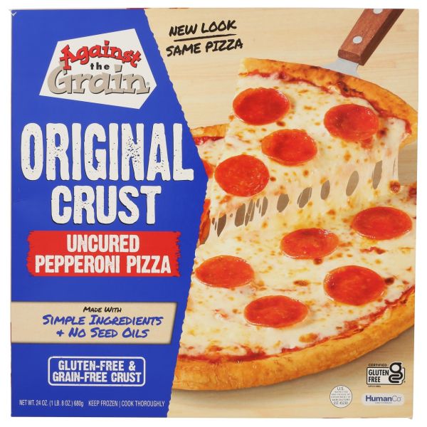 AGAINST THE GRAIN: Original Crust Uncured Pepperoni Pizza, 24 oz