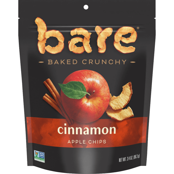 BARE FRUIT: Cinnamon Apple Chips, 3.4 oz