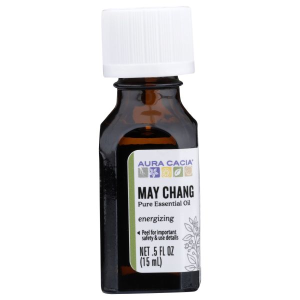AURA CACIA: May Chang Pure Essential Oil, 0.5 oz