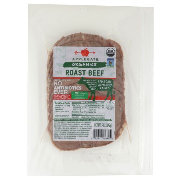 APPLEGATE: Organic Roast Beef, 5 oz