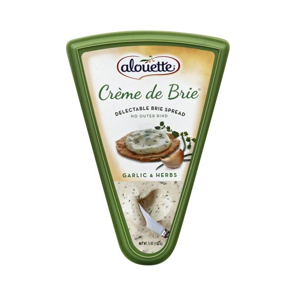 ALOUETTE: Creme De Brie Garlic and Herbs, 6.5 oz