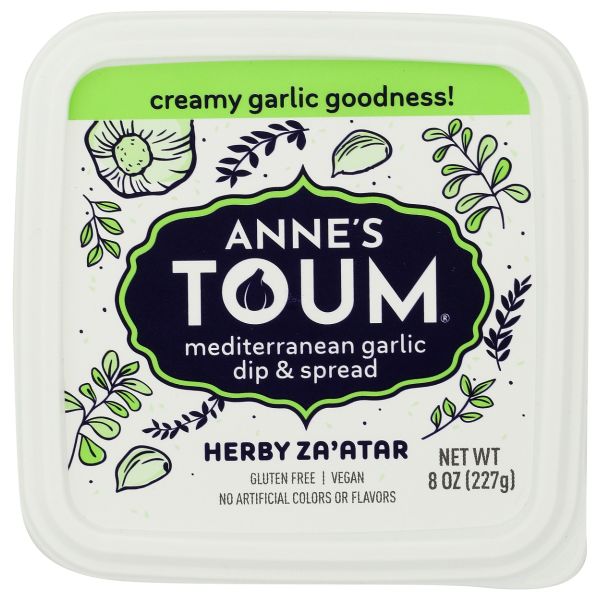 ANNES TOTUM: Herby Zaatar Mediterranean Garlic Dip, 8 oz