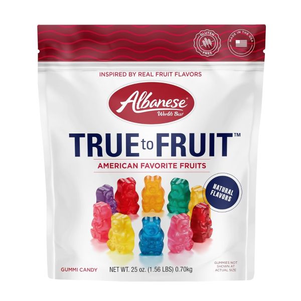 ALBANESE: American Favorite True To Fruit Gummi Candy, 25 oz
