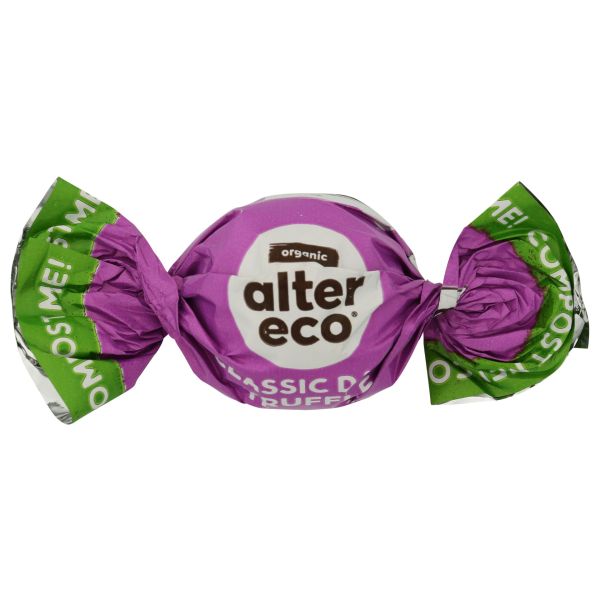 ALTER ECO: Classic Dark Truffles Organic Dark Chocolate, 0.42 oz