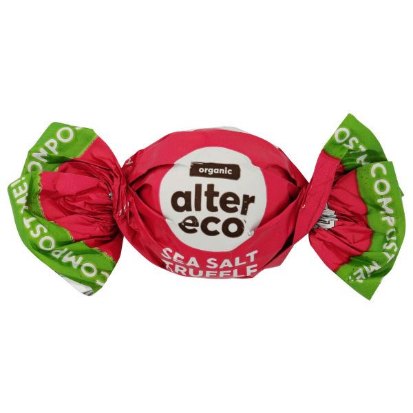 ALTER ECO: Organic Dark Chocolate Sea Salt Truffles, 0.42oz