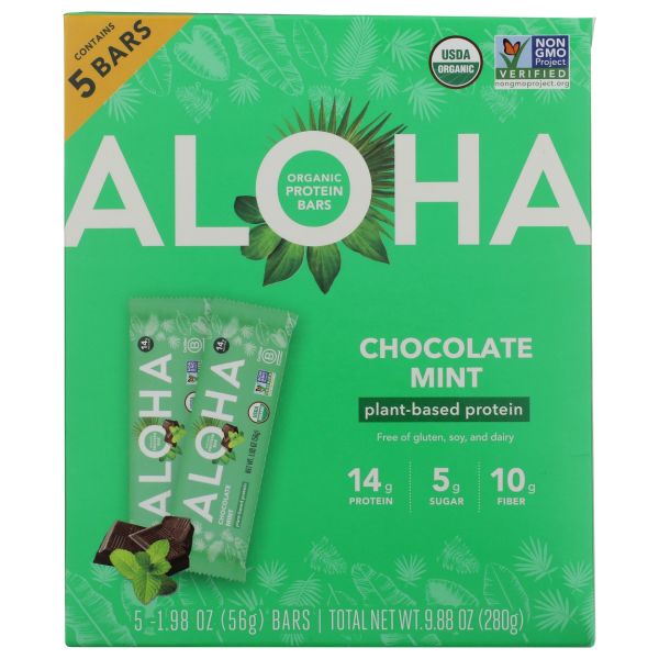 ALOHA: Chocolate Mint Bars, 9.88 oz