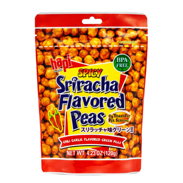 HAPI: Spicy Sriracha Peas, 4.23 oz
