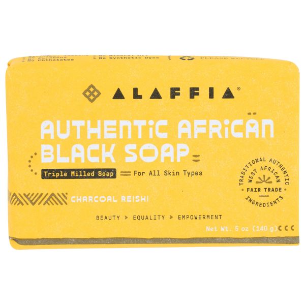ALAFFIA: African Black Soap Charcoal Reishi, 5 oz