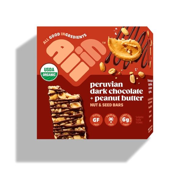 ALL IN: Peruvian Dark Chocolate Peanut Butter Bars, 8.4 oz
