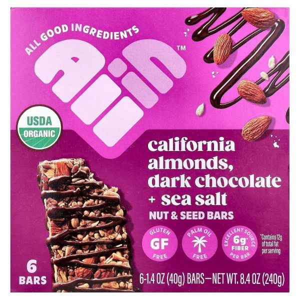 ALL IN: California Almond Dark chocolate Sea Salt, 8.4 oz