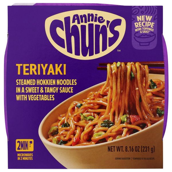 ANNIE CHUNS: Teriyaki Noodle Bowl, 8.16 oz