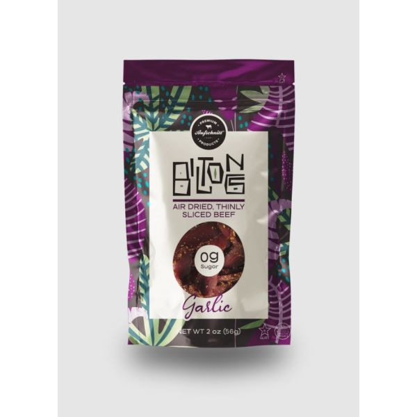 AUFSCHNITT: Garlic Biltong Beef Jerky, 2 oz