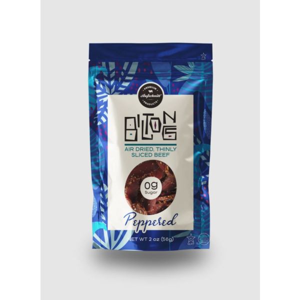 AUFSCHNITT: Peppered Biltong Beef Jerky, 2 oz