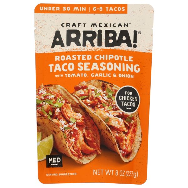 ARRIBA: Roasted Chipotle Taco Seasoning, 8 oz