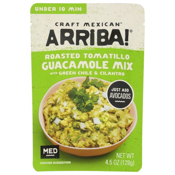 ARRIBA: Roasted Tomatillo Guacamole Mix, 4.5 oz