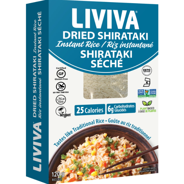 LIVIVA: Shirataki Instant Rice, 4.23 oz