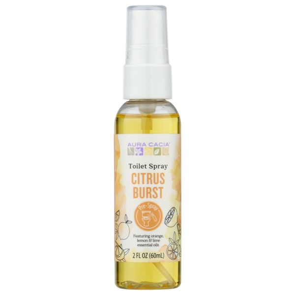 AURA CACIA: Citrus Burst Toilet Spray, 2 fo