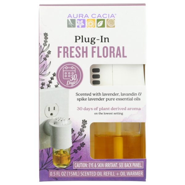 AURA CACIA: Fresh Floral Plug In, 1 ea