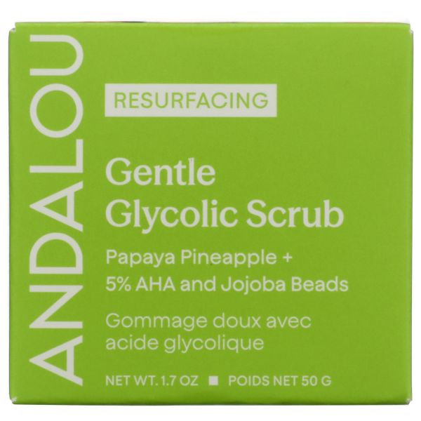 ANDALOU NATURALS: Resurfacing Gentle Glycolic Scrub, 1 fo
