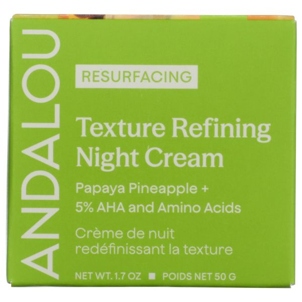 ANDALOU NATURALS: Resurfacing Texture Refining Night Cream, 1.7 oz