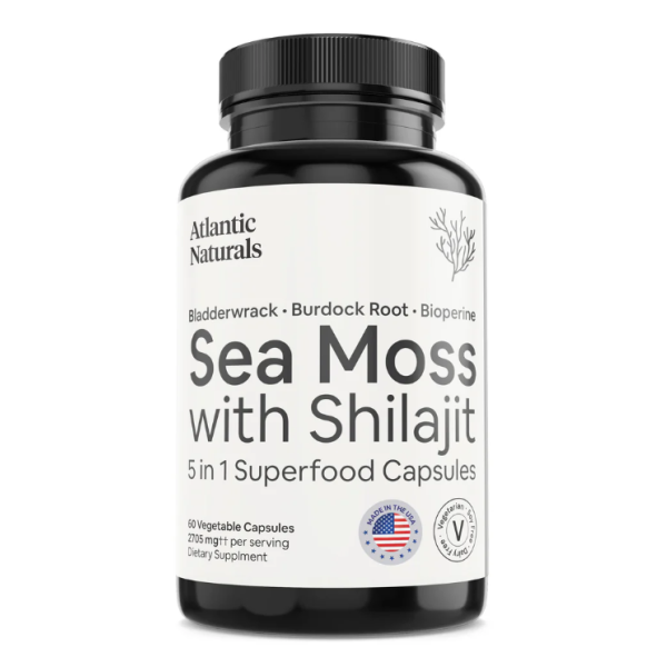 ATLANTIC NATURALS: Sea Moss With Shilajit, 60 vc