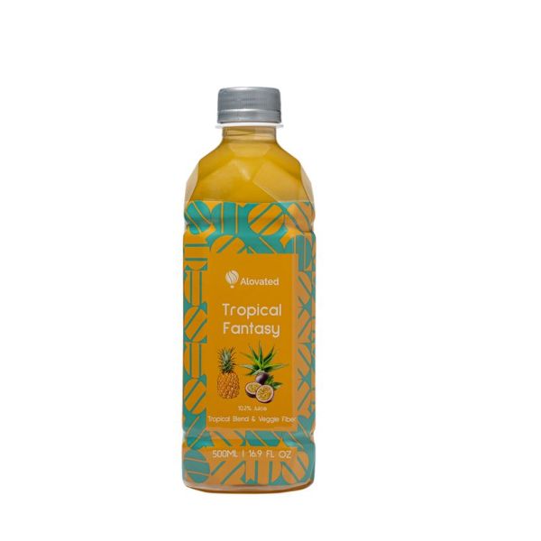 ALOVATED: Tropical Fantasy Aloe Vera Juice, 16.9 fo