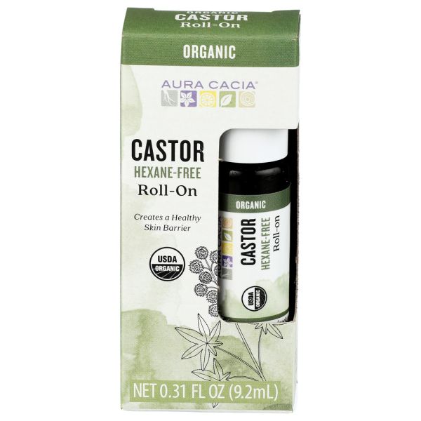 AURA CACIA: Castor Roll On, 0.31 fo