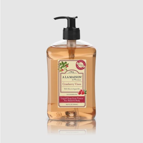 A LA MAISON: Cranberry Vines Liquid Hand Soap, 16.9 fo