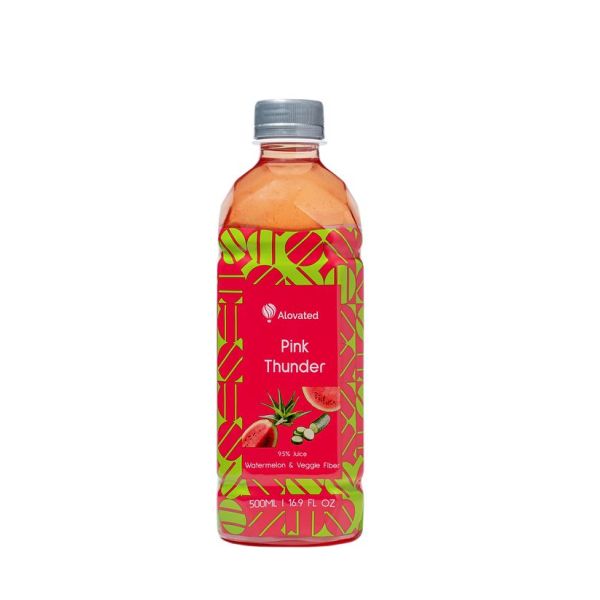 ALOVATED: Pink Thunder Aloe Vera Juice, 16.9 fo