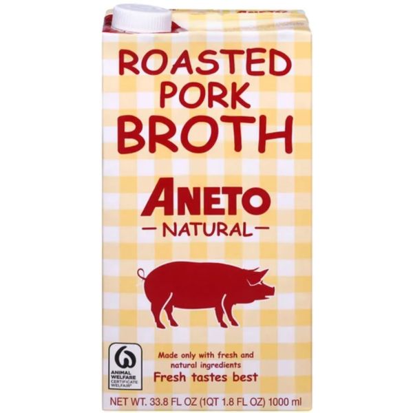 ANETO: Natural Roasted Pork Broth, 1 lt