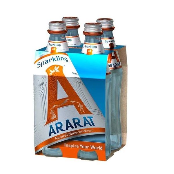 ARARAT: Sparkling Natural Mineral Water 4Pack, 40 fo