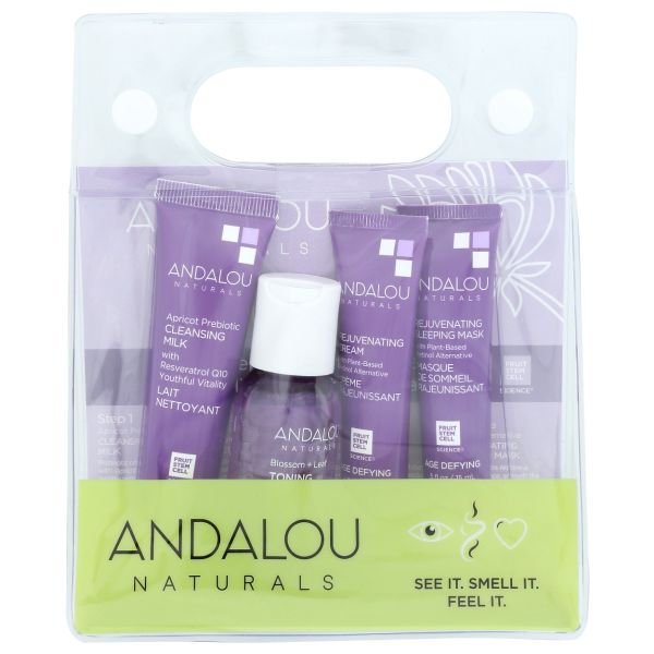 ANDALOU NATURALS: Age Defying Routine Kit, 4 pc