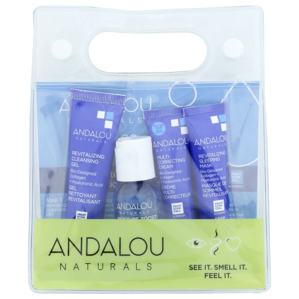 ANDALOU NATURALS: Deep Hydration Routine Kit, 4 pc