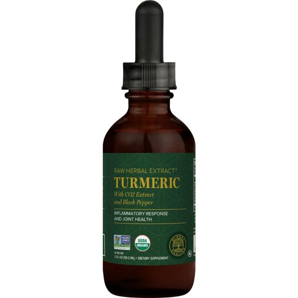 GLOBAL HEALING: Organic Liquid Turmeric, 2 fo