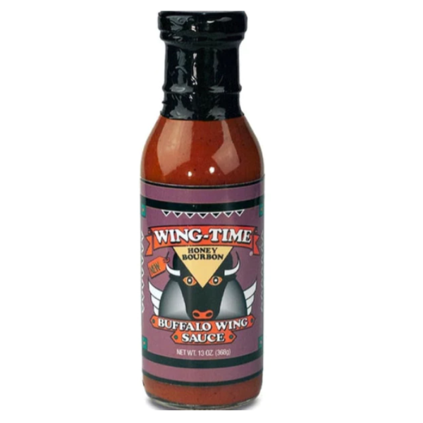 WING TIME: Honey Bourbon Buffalo Wing Sauce, 13 oz