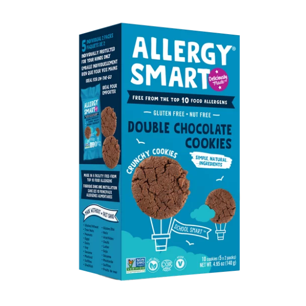 ALLERGY SMART: Double Chocolate Cookies, 4.95 oz