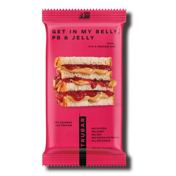 TRUBAR: Get In My Belly PB and Jelly Protein Bar, 1.76 oz