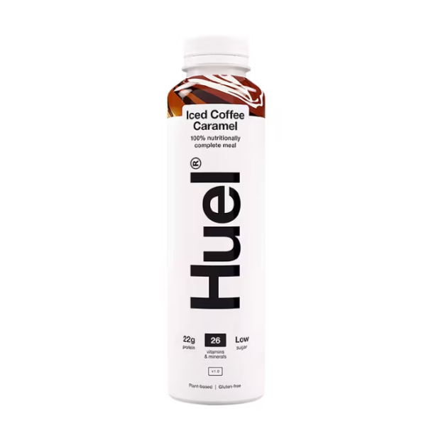 HUEL: Ready To Drink Iced Coffee Caramel, 16.9 fo