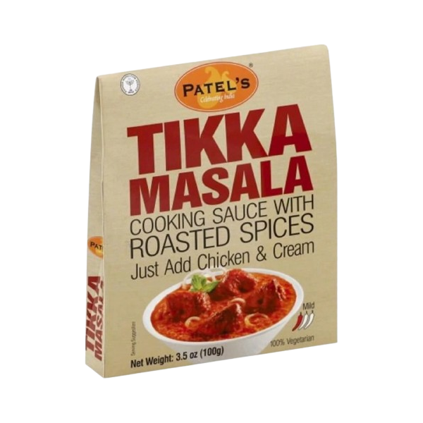 PATEL: Tikka Masala Cooking Sauce with Roasted Spices, 3.53 oz