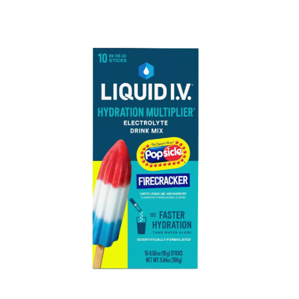LIQUID IV: Hydration Multiplier Popsicle Firecracker 10Ct, 5.64 oz